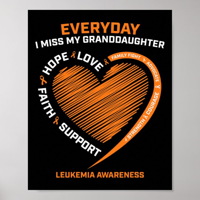Kärleksfull minne sondotter leukemi medvetenhet  poster (Framsidan)