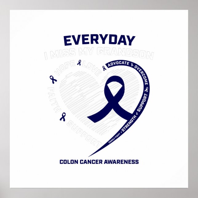 Kärleksfull minnespresent för barnbarn Kvinnor Män Poster (Framsidan)