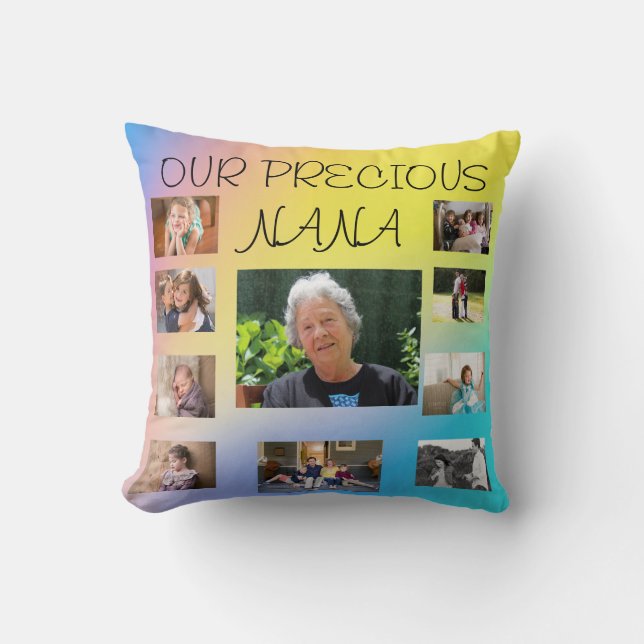 Kärleksfull Nana-minnesgåva Kudde (Framsida)