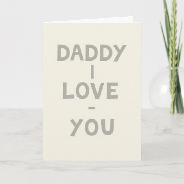 Kärleksfull Pappa Presentkort Kort (Framsida)
