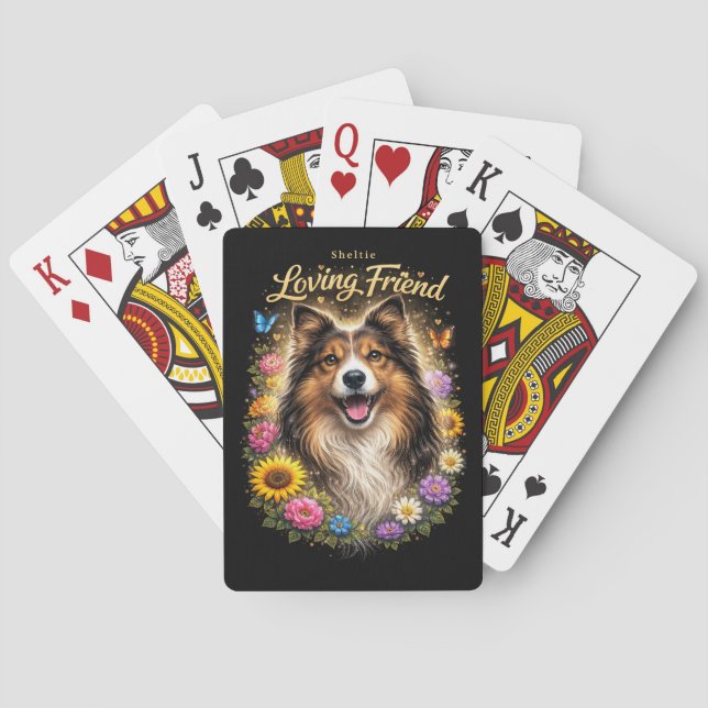 Kärleksfull vän casinokort (Baksidan)