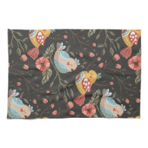 Kärleksfulla Boho Fåglar Blommönster