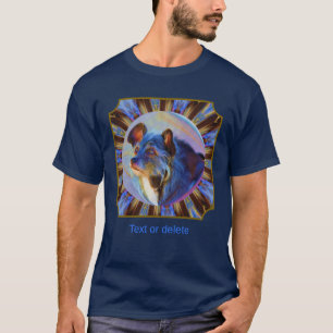 Kärleksfulla hundögon Abstrakt djurkonst Personlig T Shirt