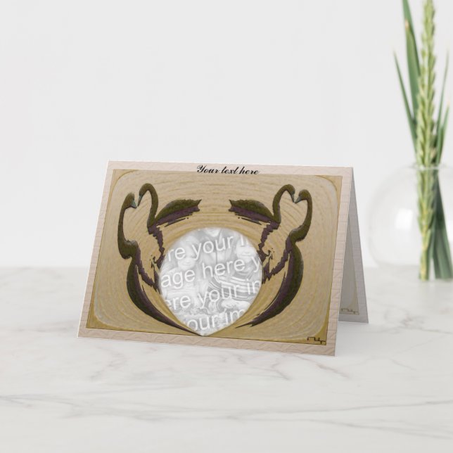 Kärleksfulla svanar kort (Framsida)