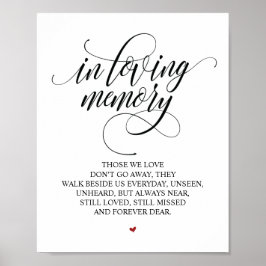 Kärleksfullt Minne I Vårt Hjärta Minnestecken Poster