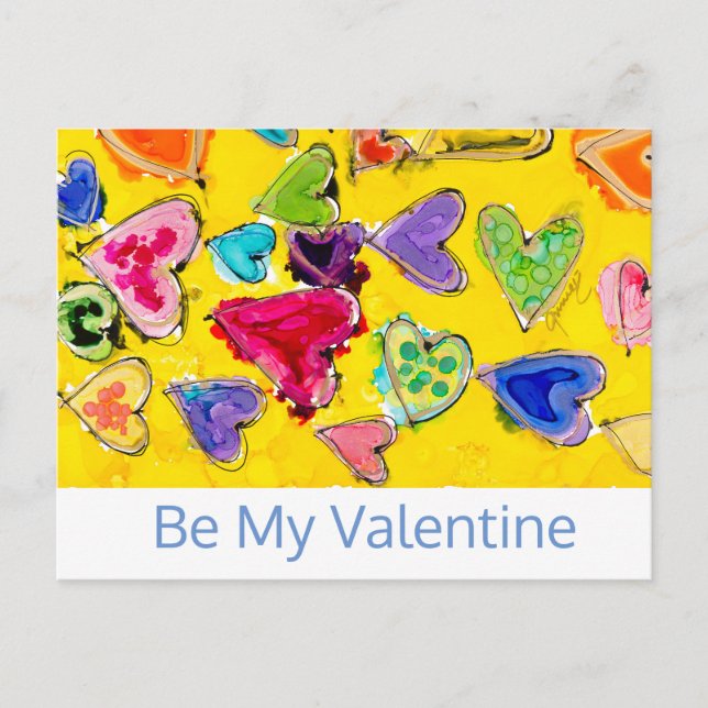 Kärleksfyllda hjärtan Lovitude Postkort Vykort (Framsida)