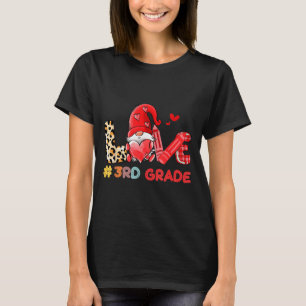 Kärleksgnom 3:e klass lärare Leopard, valentine Te T Shirt