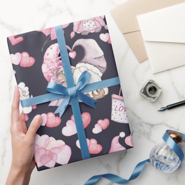 Kärleksgnomar På Alla Hjärtans Dag Presentpapper (Gifting)