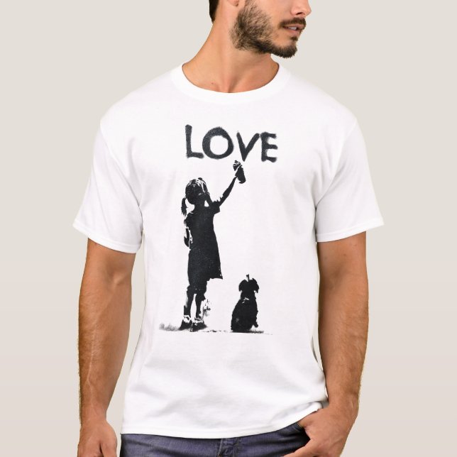 Kärleksgraffiti T Shirt (Framsida)