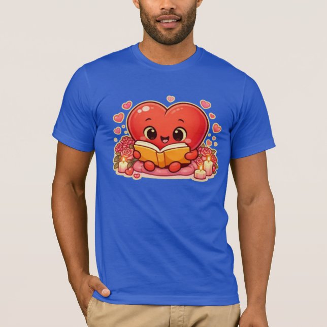 Kärlekshistorier börjar i hjärtat t shirt (Framsida)