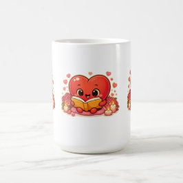 Kärlekshistorier börjar inom hjärtat kaffemugg