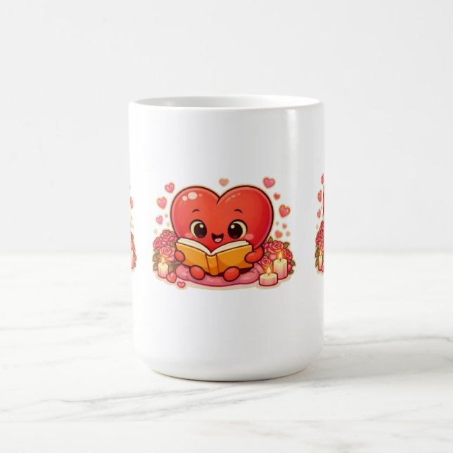 Kärlekshistorier börjar inom hjärtat kaffemugg (Center)