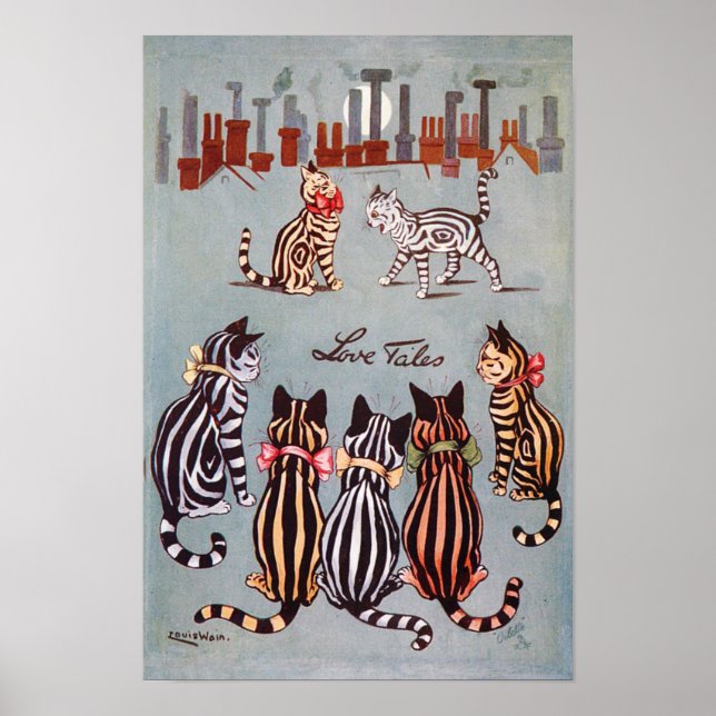 Kärlekshistorier, Louis Wain Poster (Framsidan)