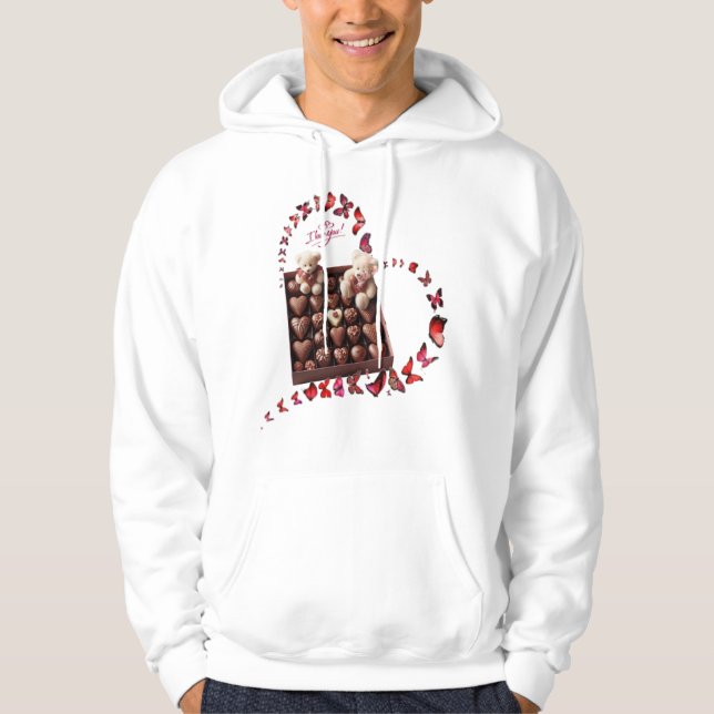 Kärlekshjärta  hoodie (Framsida)