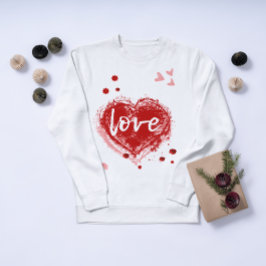 Kärlekshjärta i röd Alla hjärtans dag T Shirt