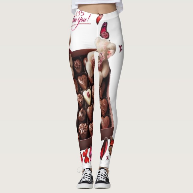 Kärlekshjärta  leggings (Framsida)