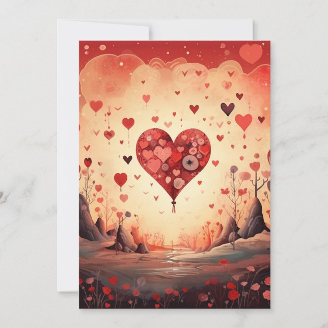 Kärlekshjärta: När jag säger - Kärlekskort till Al Julkort (Framsida)