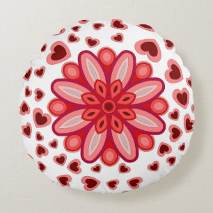 KÄRLEKSHJÄRTA PRESENT RUND KUDDE