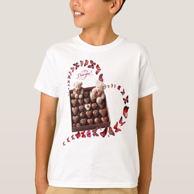 Kärlekshjärta  t shirt (Framsida)