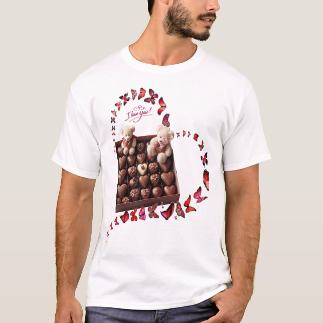 Kärlekshjärta  t shirt (Framsida)