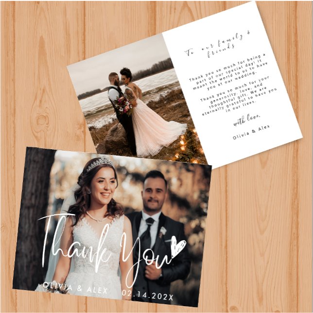 Kärlekshjärta Tack-kort Inbjudningar (Skapare uppladdad)