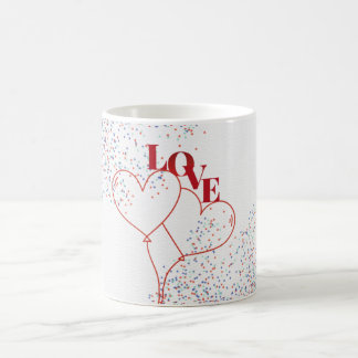Kärlekshjärtan Ballonger Kaffemugg
