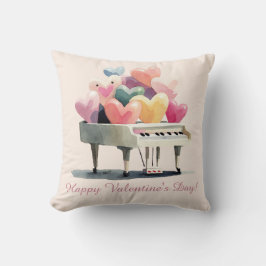 Kärlekshjärtans piano kudde