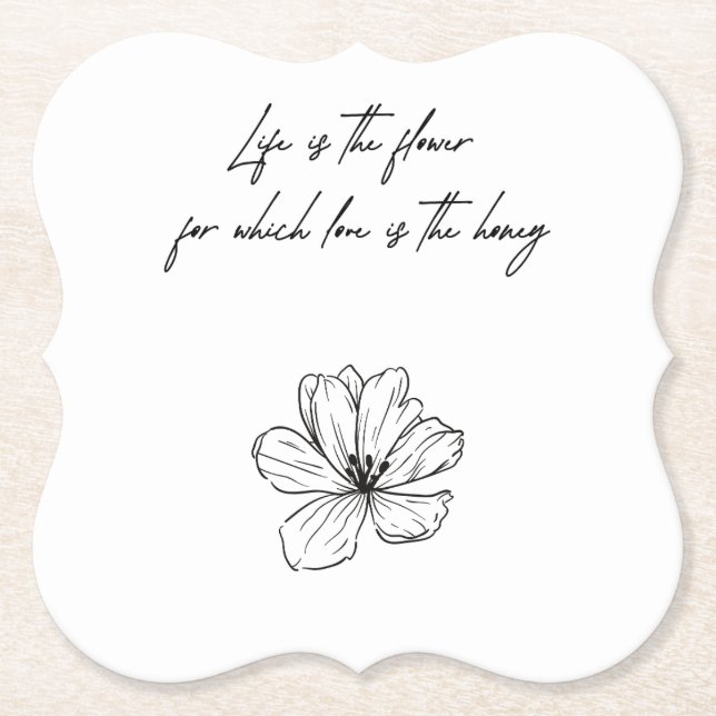 Kärlekskalasetter Underlägg Papper (Framsida)