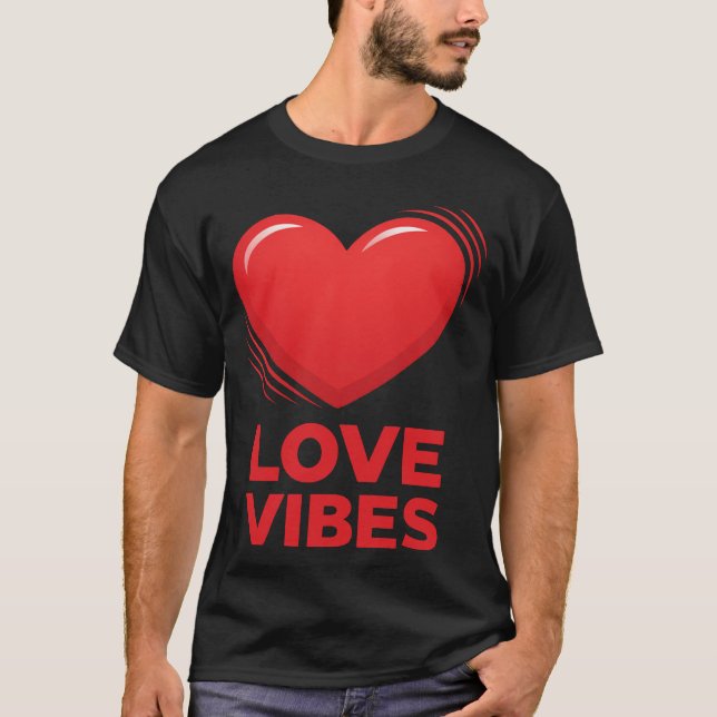 Kärlekskänslor Hjärtan Valentine-design T Shirt (Framsida)