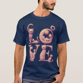 Kärlekskatt Pink vintage T Shirt
