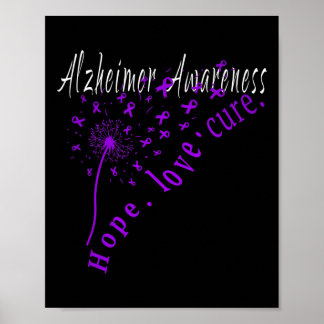 Kärleksklass Alzheimerheimers sjukdom Medvetenhet Poster