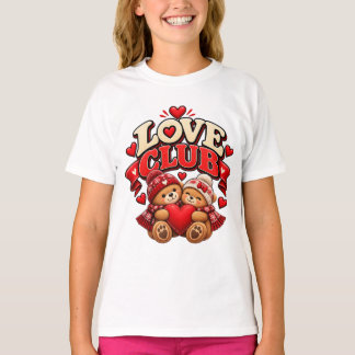 Kärleksklubb Björnar Hjärtat Omfamnar T Shirt