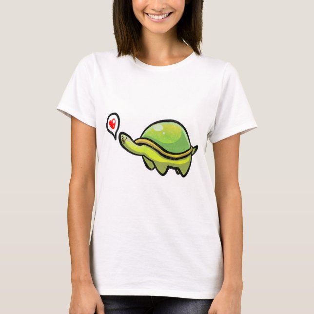 Kärleksköldpadda T-shirt (Framsida)