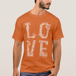 Kärlekskonst retro t shirt