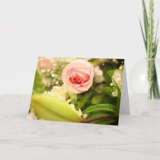Kärlekskort med blomsteromslag kort