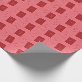 Kärlekskort omslags papper presentpapper