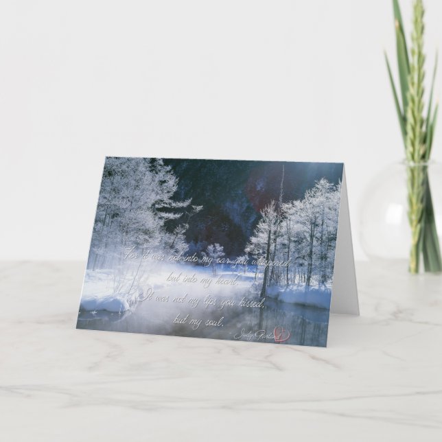 Kärlekskvot från Judy Garland till Valentinesdagsk Helgkort (Framsida)