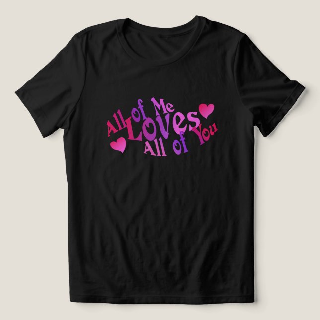 Kärlekskvot T-Shirt Alla Hjärtans Dag Par Tee (Design Framsida)