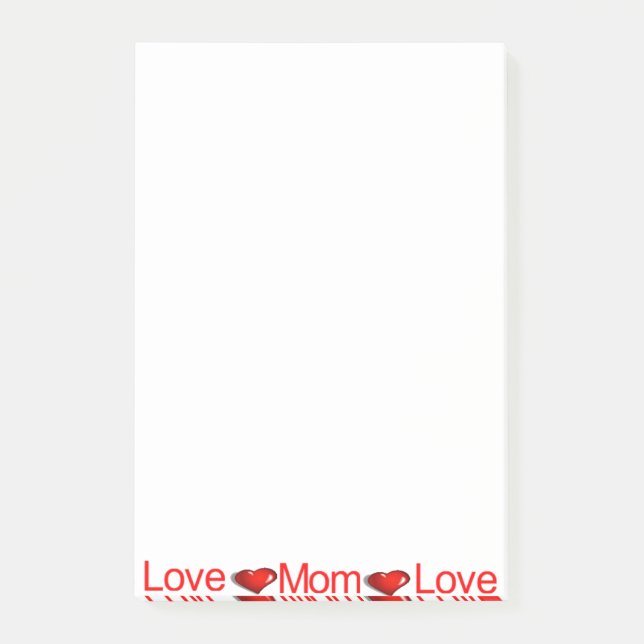 Kärlekslappar till mamma  post-it block (Framsida)