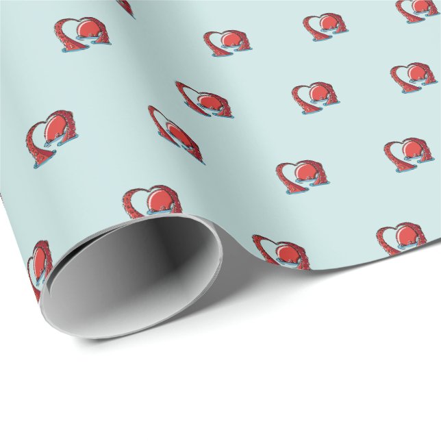 kärleksmaskin presentpapper (Rullad Hörn)