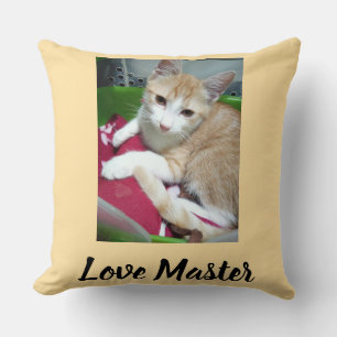 Kärleksmästar Katt Citat Humor Foto Kudde