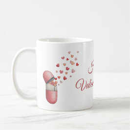 Kärleksmedicinska Alla hjärtans dags-design Kaffemugg