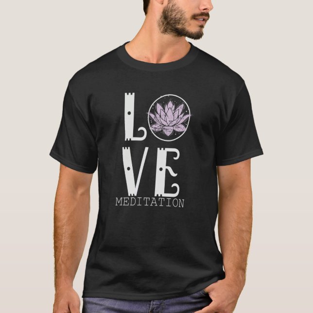 Kärleksmeditation Namaste T Shirt (Framsida)