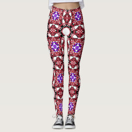 kärleksmönster designad leggings