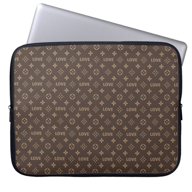 Kärleksmönster Louis Vuitton Laptop Fodral (Framsidan)