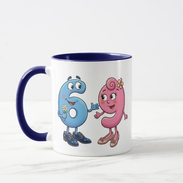 Kärleksmugg 69 - Vuxen skämt humorpresent Mugg (Vänster)