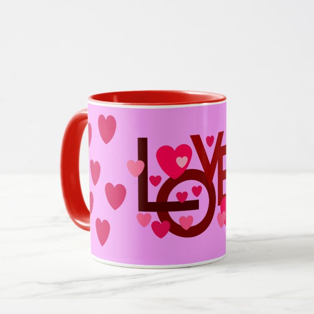 KÄRLEKSMUGG SOM GÅVA NYTT ÅR VALENTIN DAGAR ALLTIL MUGG (Framsida vänster)