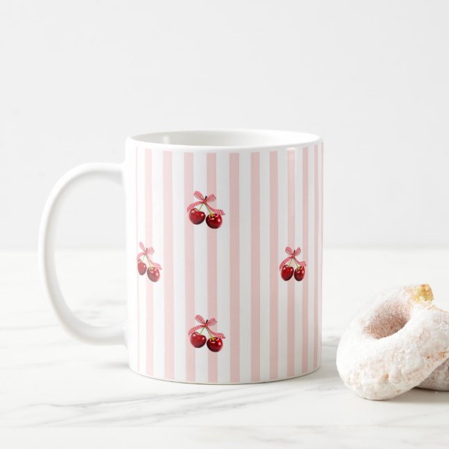 Kärleksmuggen Körsbär  Kaffemugg (Med munk)