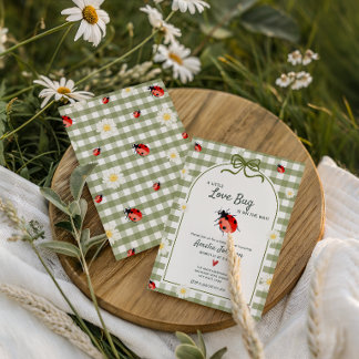 Kärleksmys Baby Shower Inbjudan