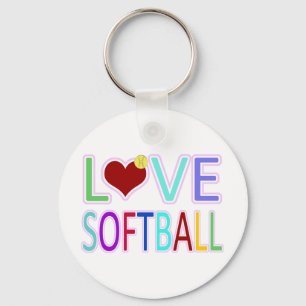 KÄRLEKSOFTBALL NYCKELRING